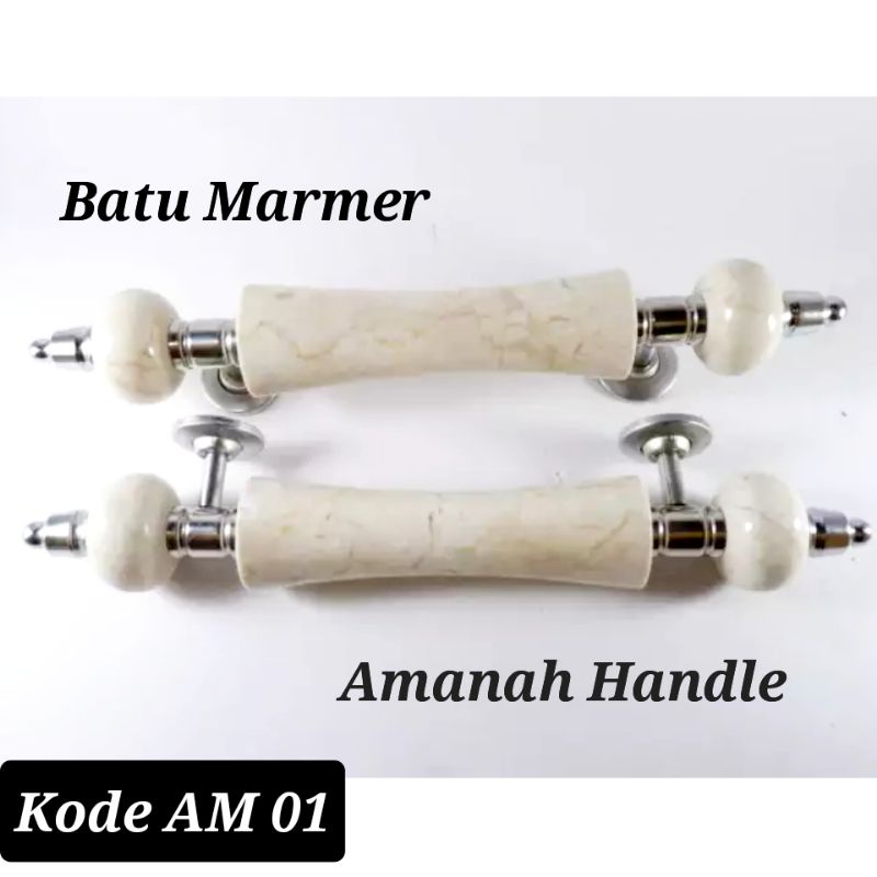 Handle pintu marmer - Tarikan pintu rumah 32cm pita - Gagang pintu rumah stainless marmer