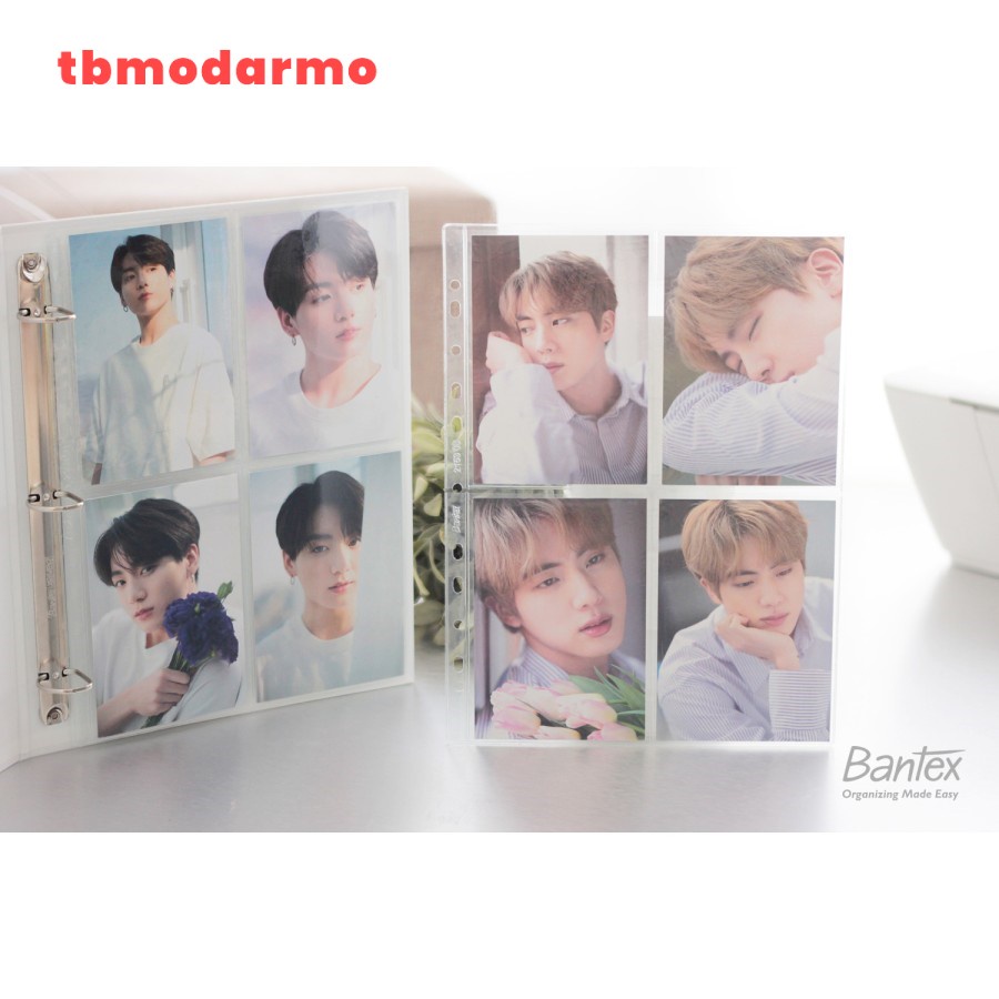 TBMO Bantex Collector Sleeve A4 Photocard 4P Clear 2153 08