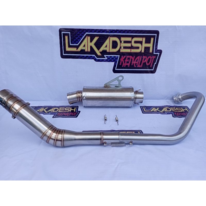 KNALPOT POLOS/LASER NAMA BULAT ALL SPORT (INLET 50) FU SONIC TIGER VIXION CBR MEGAPRO SCORPIO BYSON GL PRO MX DLL