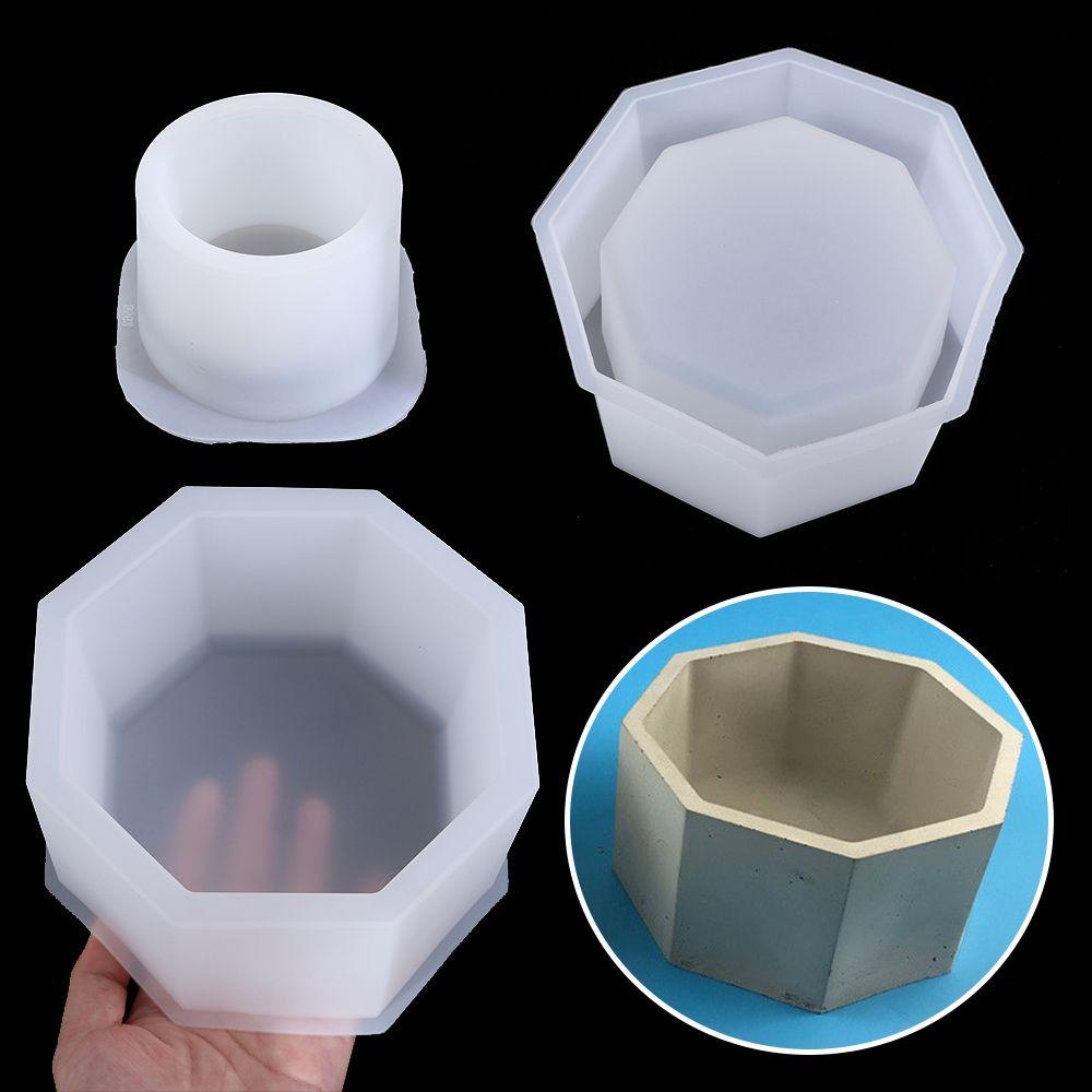 Wonder Crystal Resin Tray Cetakan DIY Membuat Perhiasan Alat Casting Resin Kerajinan Pot Bunga Sukulen