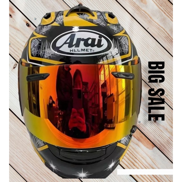 HELM ARA* RX7 RR5 SAMURAI SPIRIT GOLD |ARAI CLONE 1:1 | HELM IMPORT