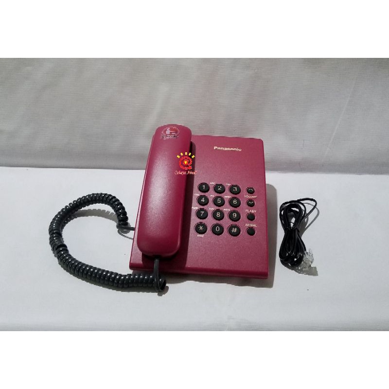 Pesawat Telepon (Telephone) Panasonic KX-TS505MX KX-TS 505MX Merah Red