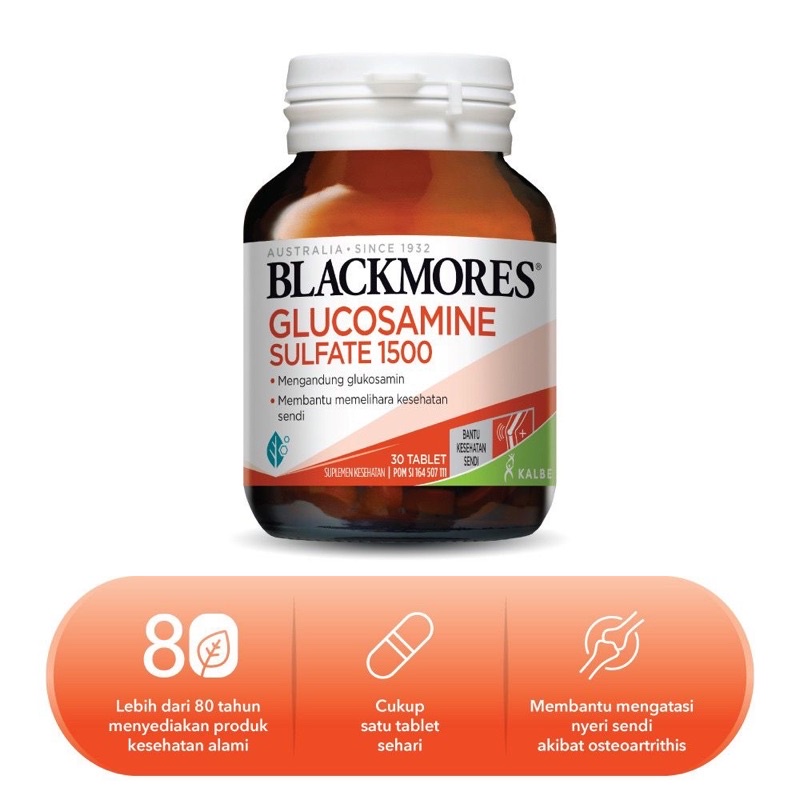 Blackmores Glucosamine Sulfate 1500 30 Tablet