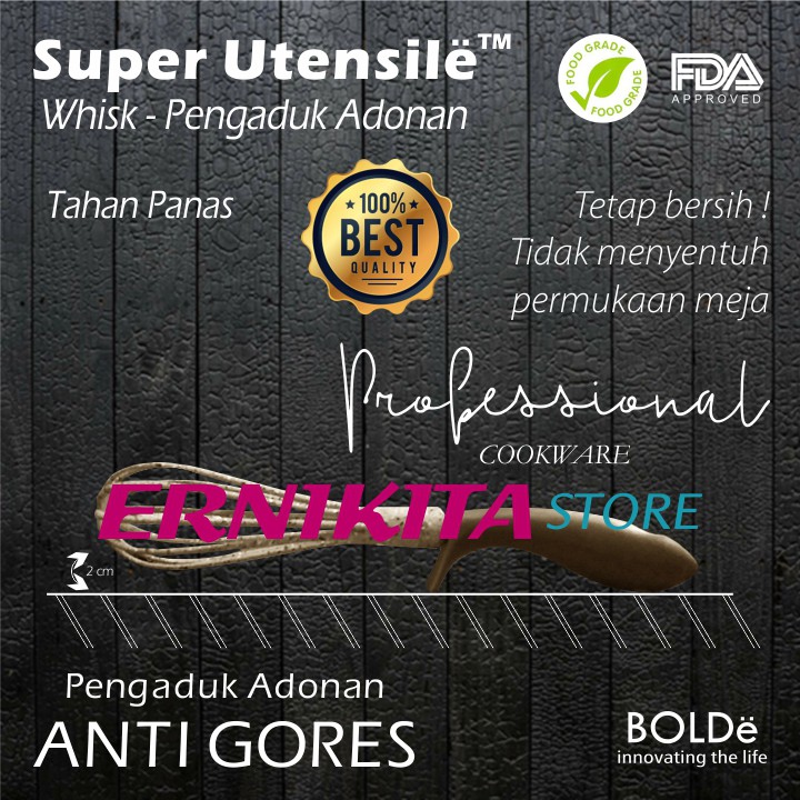 BOLDe SUPER UTENSILE WHISK - Pengocok Adonan Telur