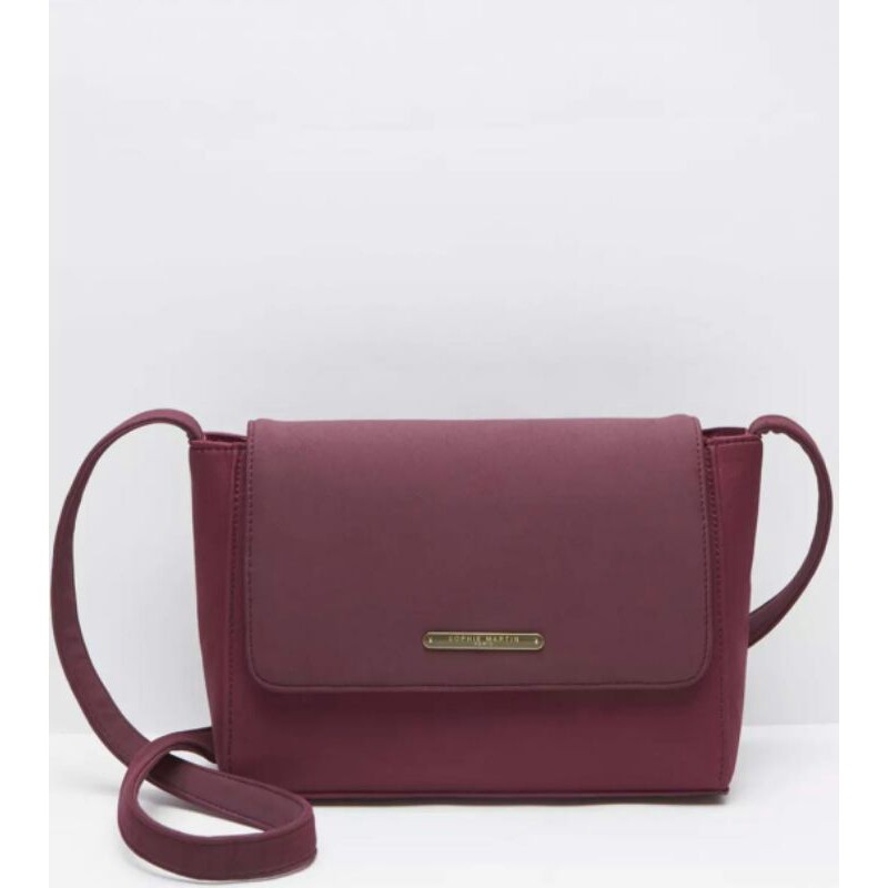 Sophie Paris Tas Selempang Wanita Sakura Maroon Bag T6910M2