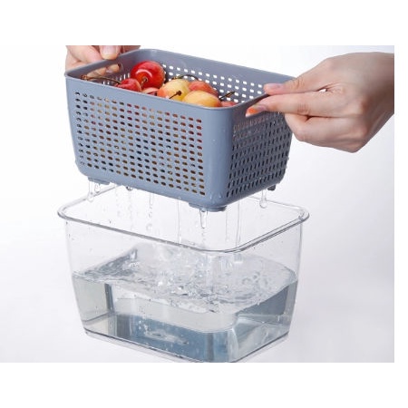 Box KULKAS AKRILIK BOX CONTAINER ACRYLIC SAYUR DAN BUAH FRESH BOX