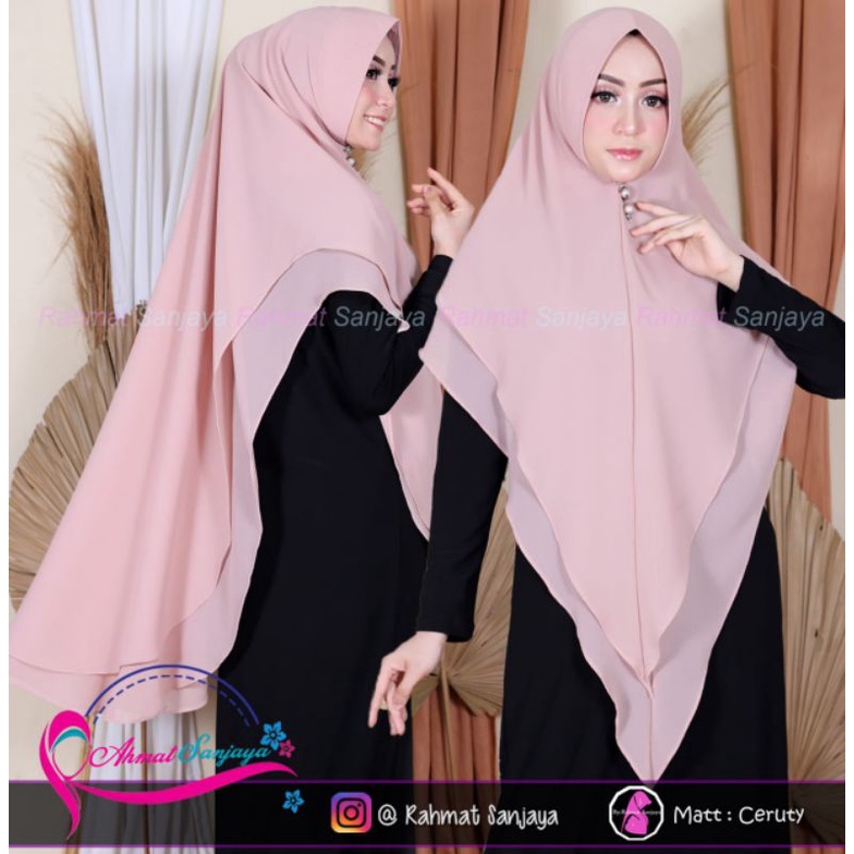 kerudung kinaya // khimar syari runcing jumbo // kerudung cerutyy babyy doll