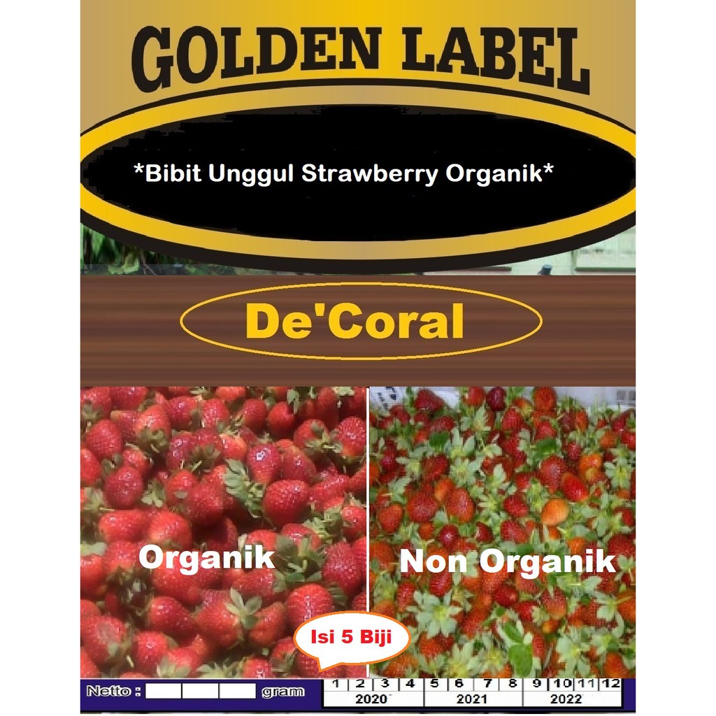 Bibit Unggul Strawberry Organik | Benih Strawberry Organik