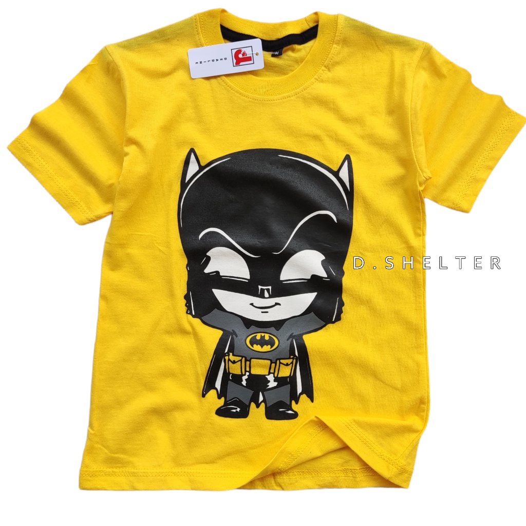 Kaos Distro Anak DEADLINE Kuning Batman/Dshelter