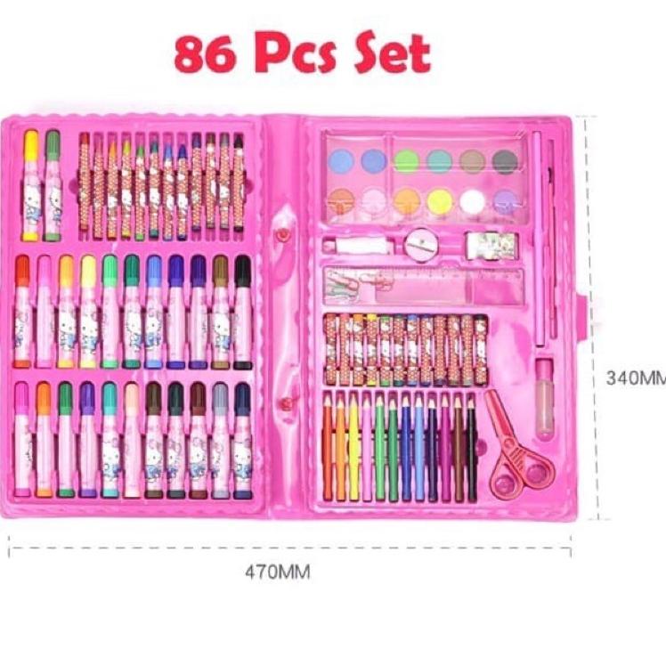 

ニQ Pensil warna 150 pcs Art set 150 crayon komplit alat lukis anak BIG SALES 3577 ◘