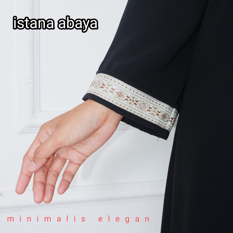 minimalis namun elegan cantik gamis abaya pita turki