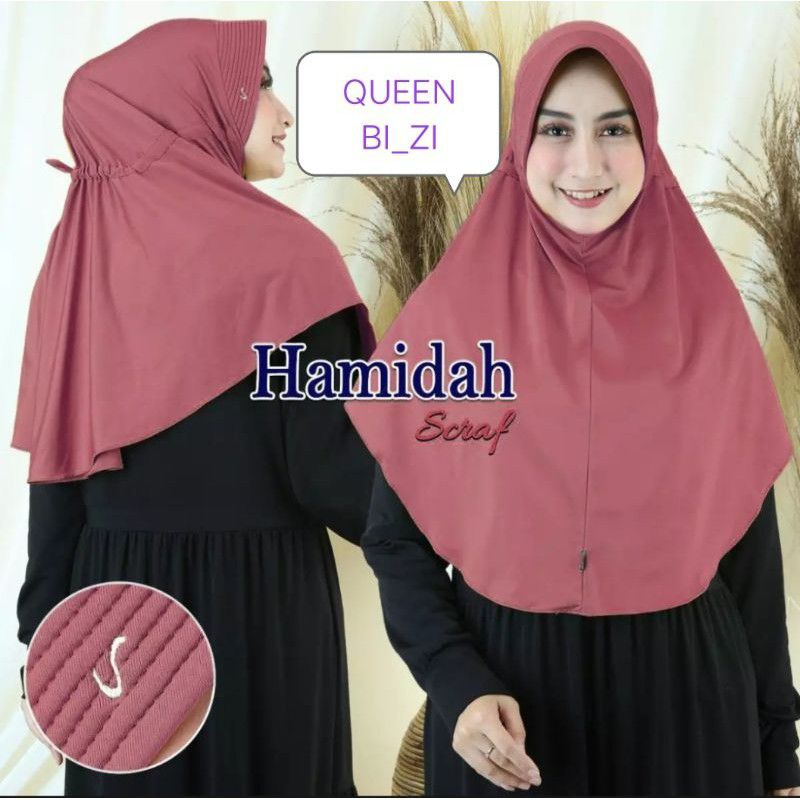 BERGO SERUT TALI BELAKANG/KERUDUNG SERUT TALI BELAKANG/HIJAB KEKINIAN