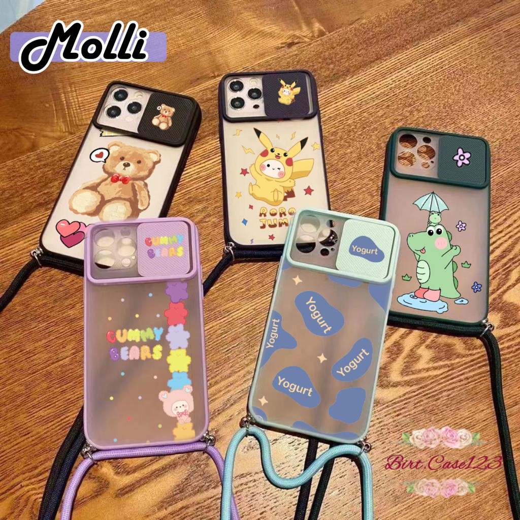 SOFTCASE SLINGCASE SLIDE PELINDUNG KAMERA MOLLI SAMSUNG OPPO VIVO REALME IPHONE XIAOMI BC5712