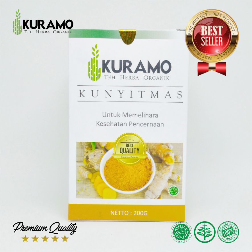 Obat Asam Lambung Naik - Kuramo Kunyit Mas 200g-1