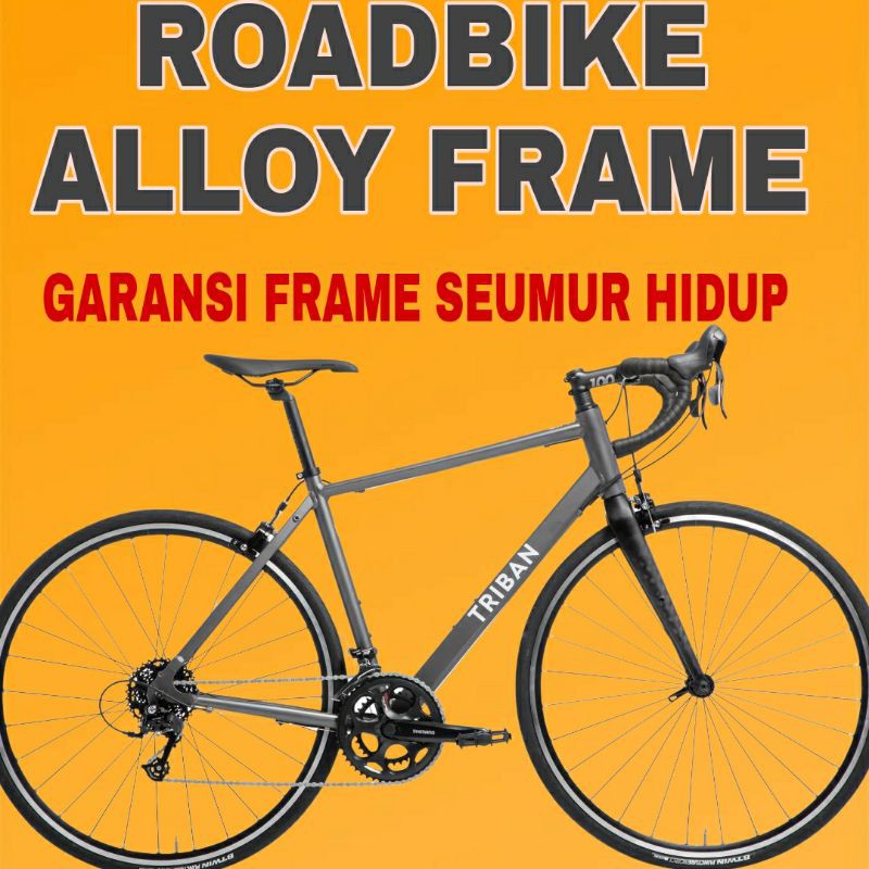 SEPEDA BALAP ENDURANCE ROAD ROADBIKE FULLBIKE BIKE ALLOY CARBON FRAME GARANSI RC ONETWENTY HYBRID