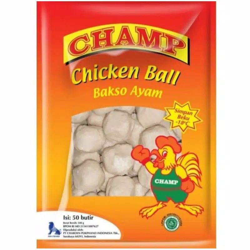 

CHAMP Bakso Ayam 500Gr (50 Butir) - Chicken Ball