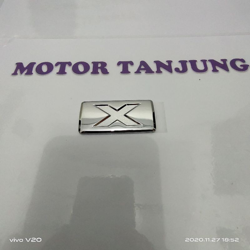 emblem tulisan tipe X daihatsu xenia sigra ayla luxio