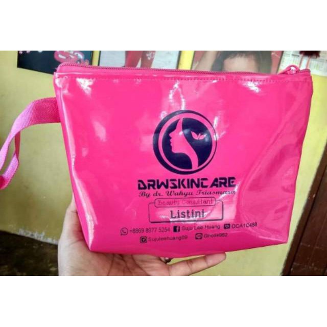 pouch glossy custom pouch kosmetik custom