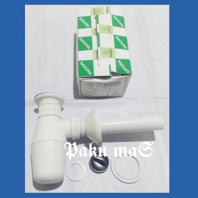 Sifon wastafel afur wastafel pvc sakura