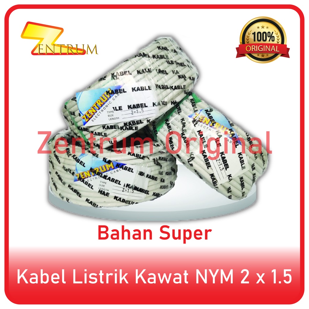 Kabel Listrik Kawat NYM SUPER 2 x 1.5 (30 Meter)