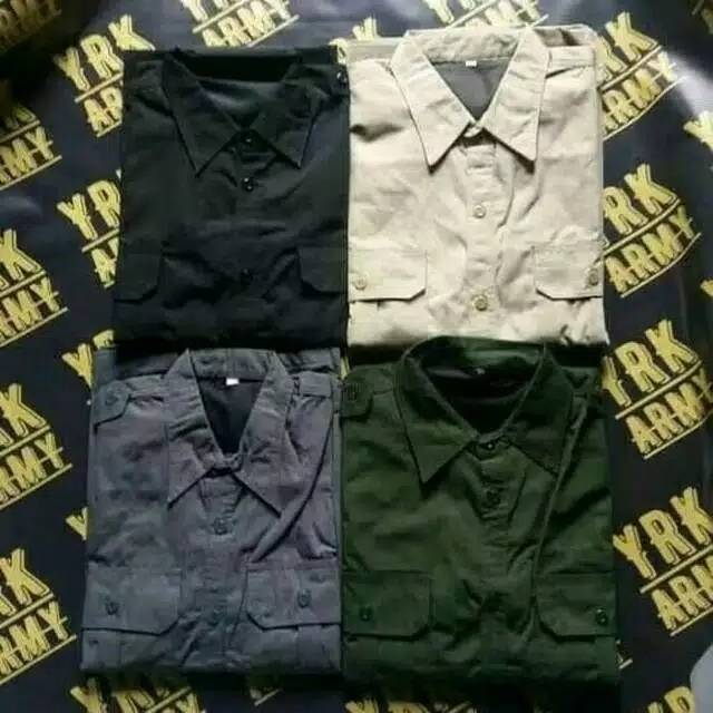 Gratong Kemeja Pdl Tactical Cewe Lengan Panjang Perempuan Outdoor Lapangan Hiking Wanita