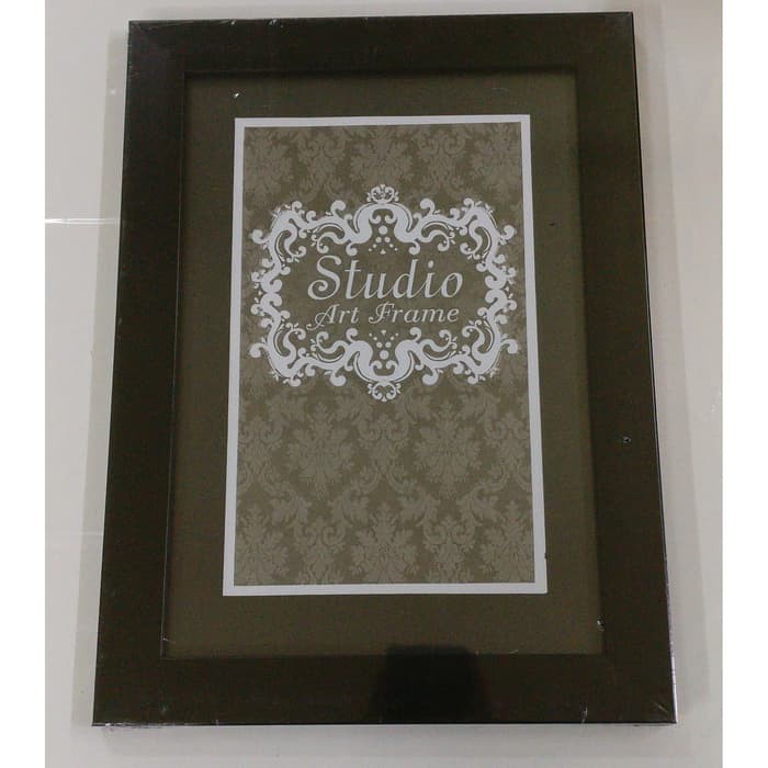 A4 Minimalis (21x30 cm) Bingkai / Pigura / Frame Foto 11R / Sertifikat Hitam Putih