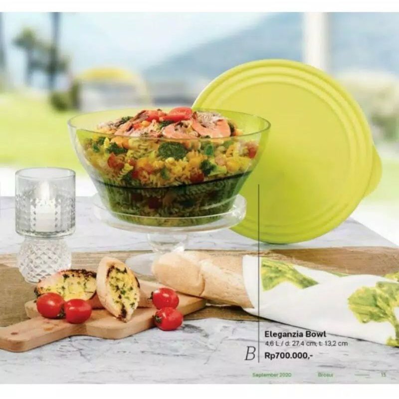 Eleganzia bowl 4.6L Tupperware