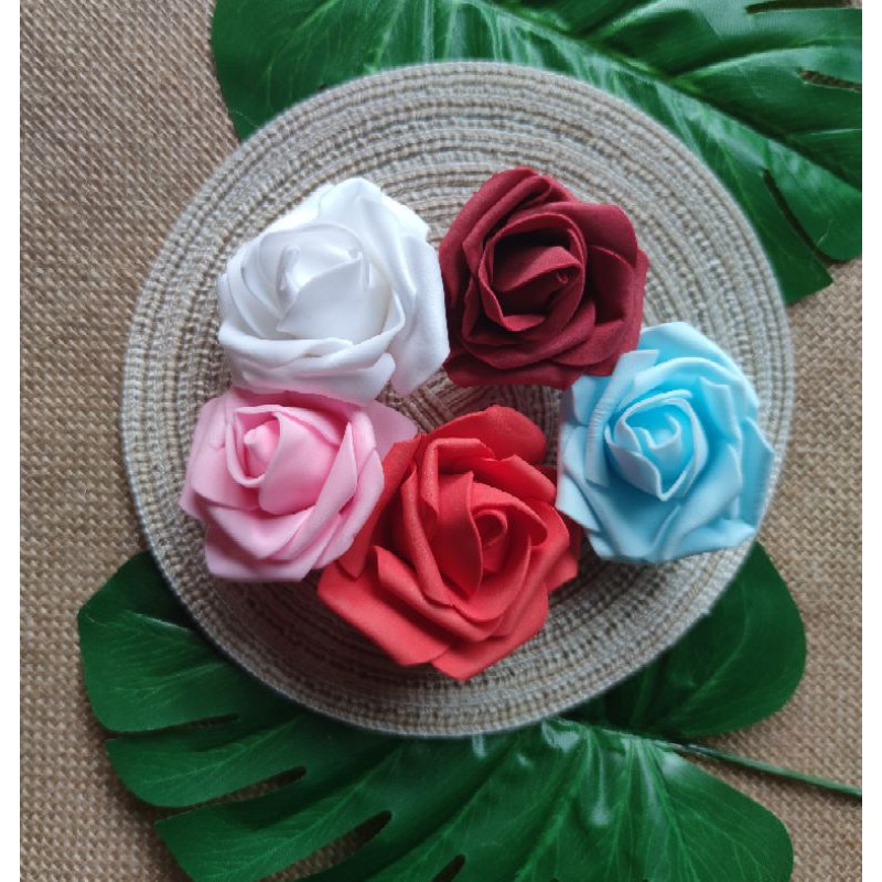 BUNGA MAWAR SPONS BESAR KEPALA MAWAR SPONS BESAR BAHAN KERAJINAN HIASAN MAHAR HIASAN RUSTIC