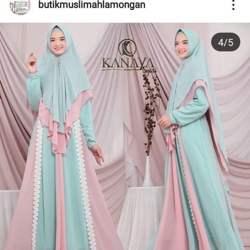 Kanaya Syari Gamis Syar'i Set Khimar