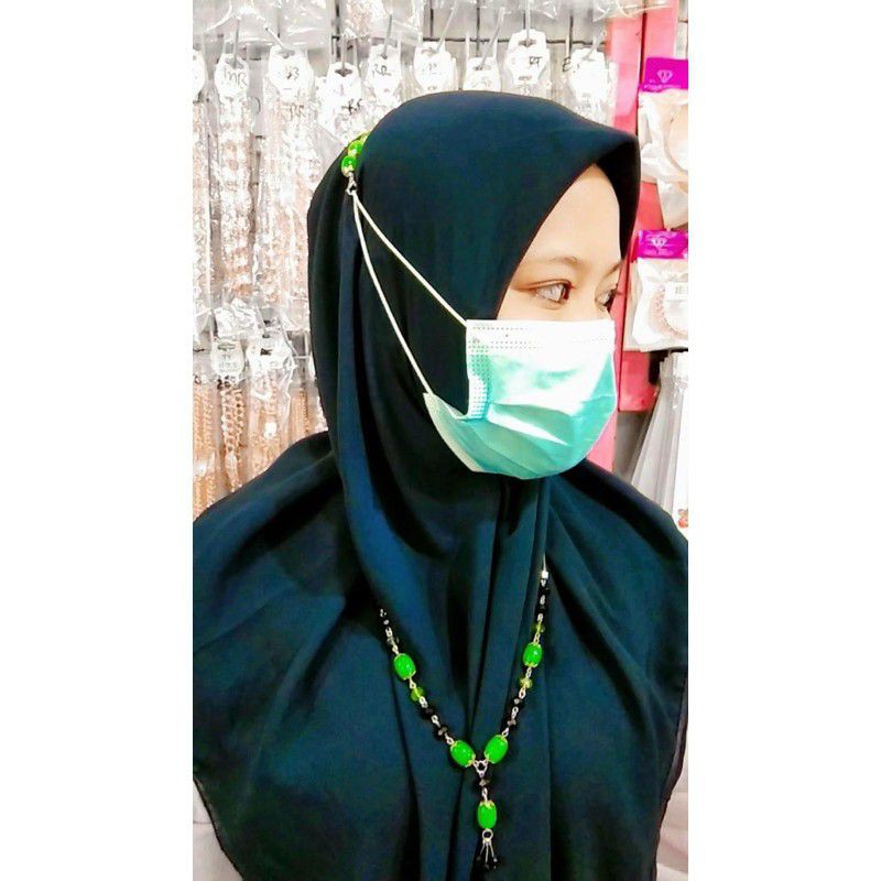 konektor jilbab// konektor masrker //kalung jilbab//satu set perhiasan jilbab//stap masker