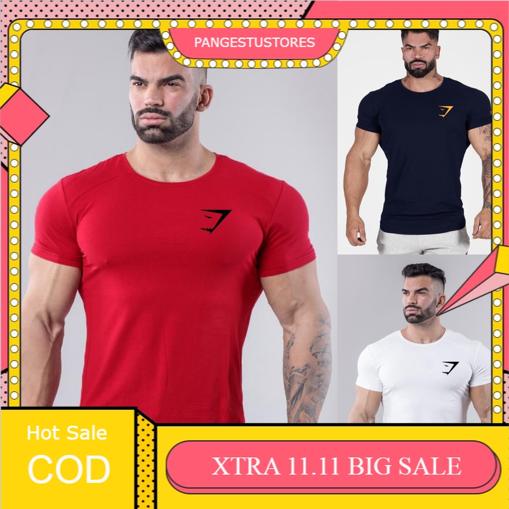 KAOS GYM PRIA KAOS FITNESS PRIA KAOS PAKAIAN OLAHRAGA PRIA RUNNING SENAM  PNG