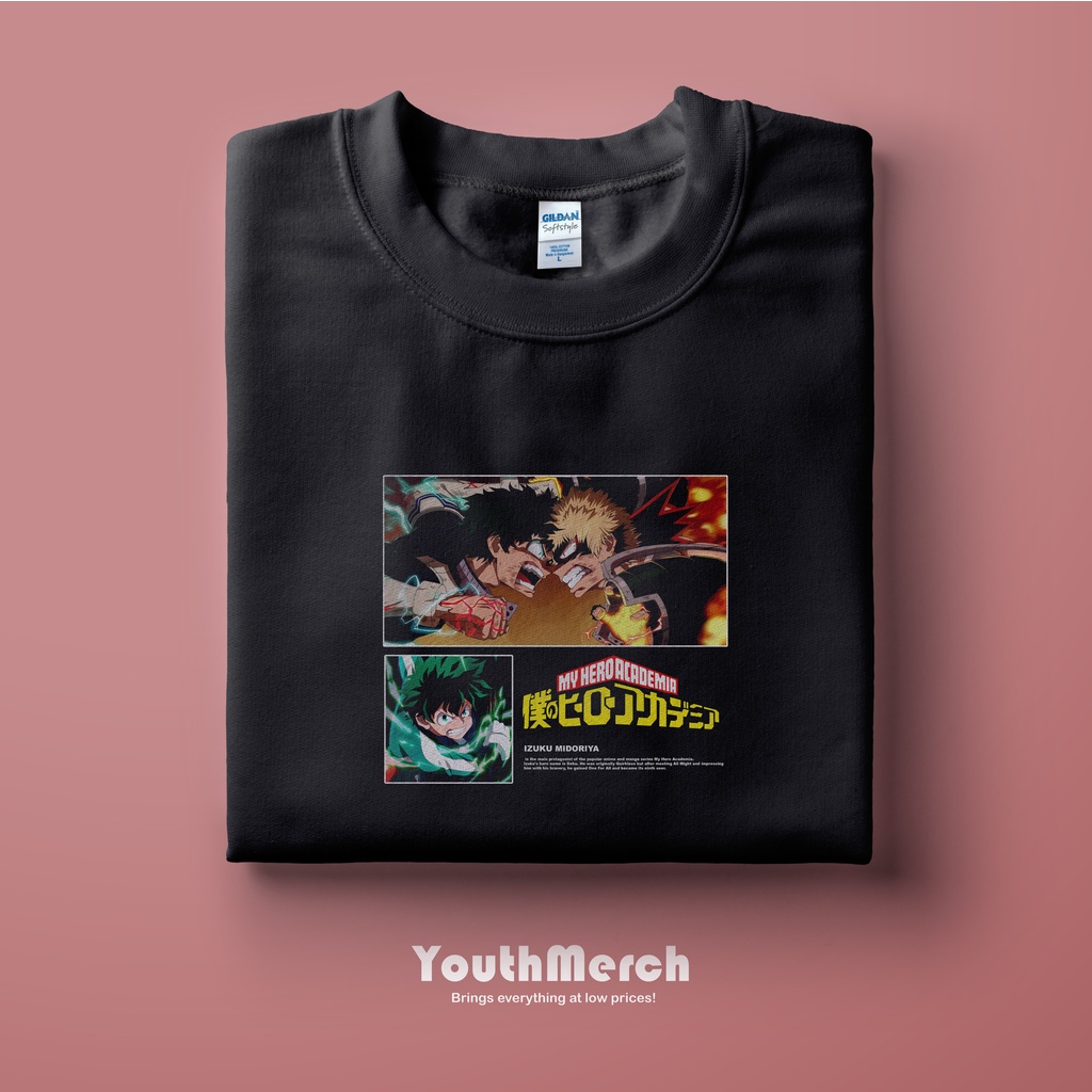Kaos Anime Boku No Hero - Anime Merch | Unisex | Baju Anime Boku No Hero | Boku No Hero Tees