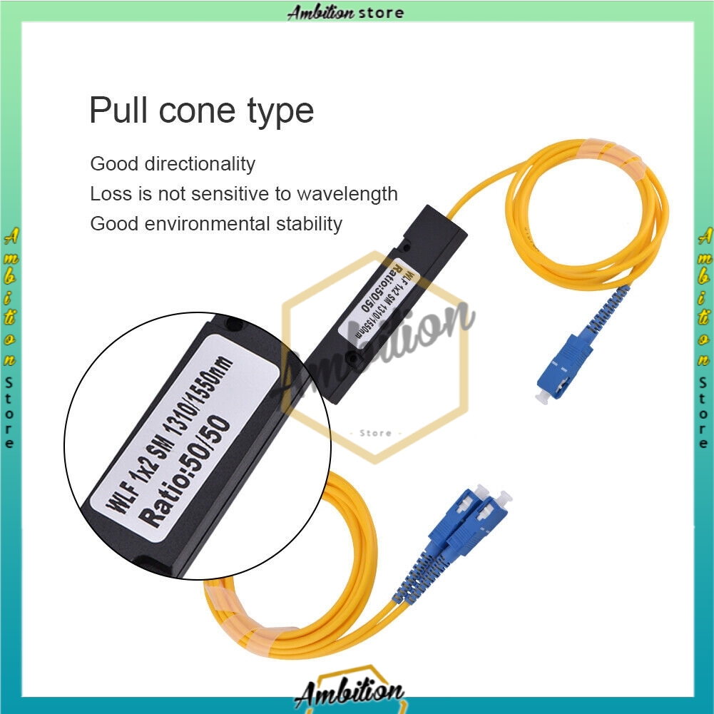 1/2 FTTH Fiber Splitter Cable SC Fiber Splitter Optical cable