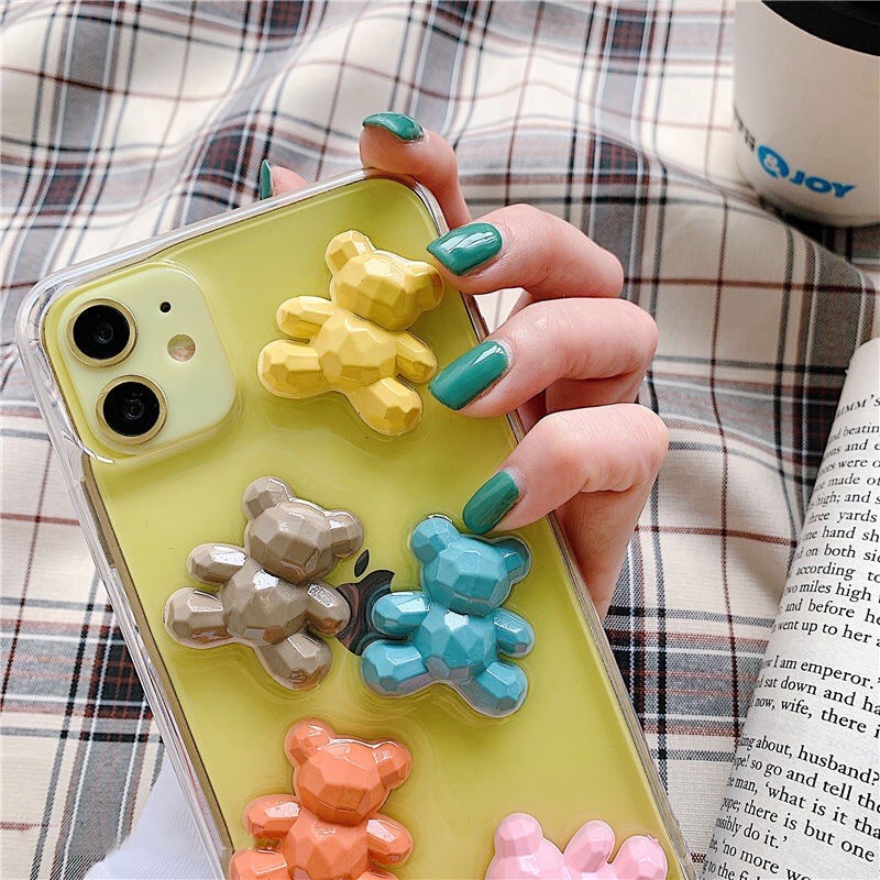 Bear 3D Case ALL PHONE TYPES! Samsung M51 M31 M21 M30s M30 M11 A11 M51 S20 FE Note 20 ultra 10 plus