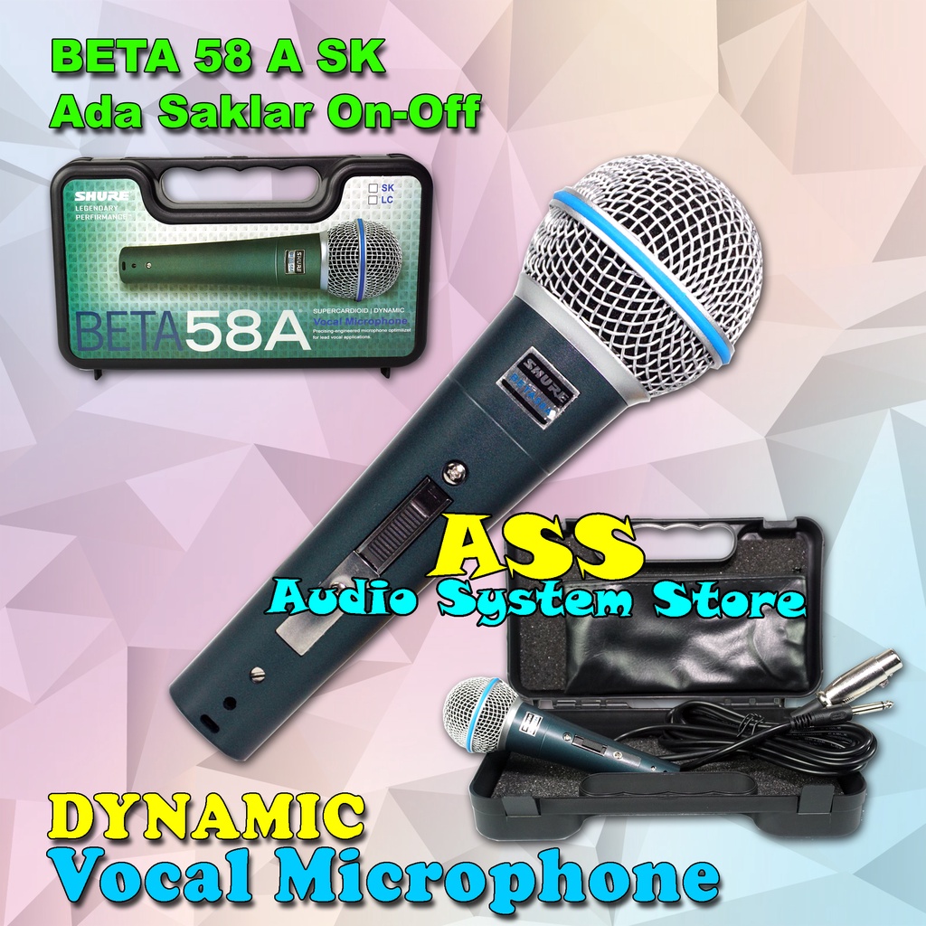 MIC KABEL BETA 58 SK +KOPER MICROPHONE KABEL BT58 SK / BT-58 / BT - 58 LC / BETA 58A SK / BETA 58A L