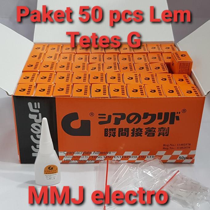 

SUPER SALE Lem Tetes G / Lem G korea 1 box isi 50 pcs