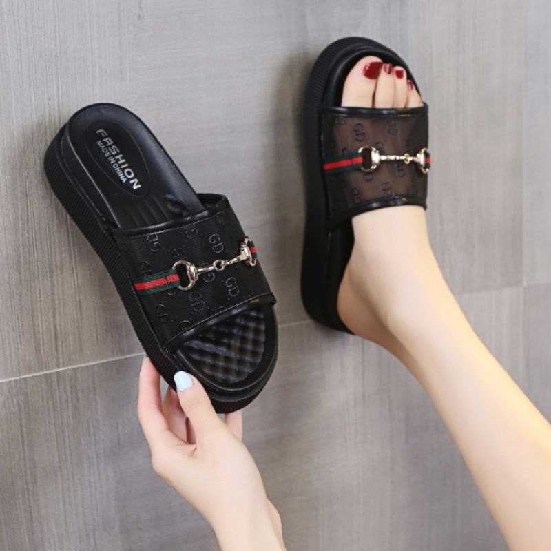 NF9120 - Sandal Wedges Fashion Wanita Import