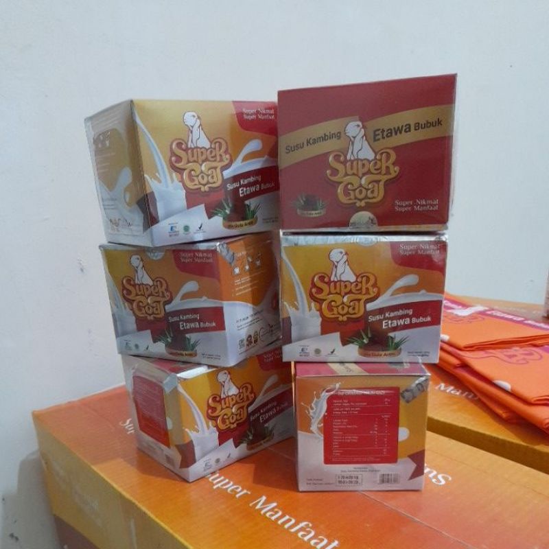 

Super Goat 6 Kotak Susu Kambing Etawa Berat 2 Kg Gratis Packing Dus