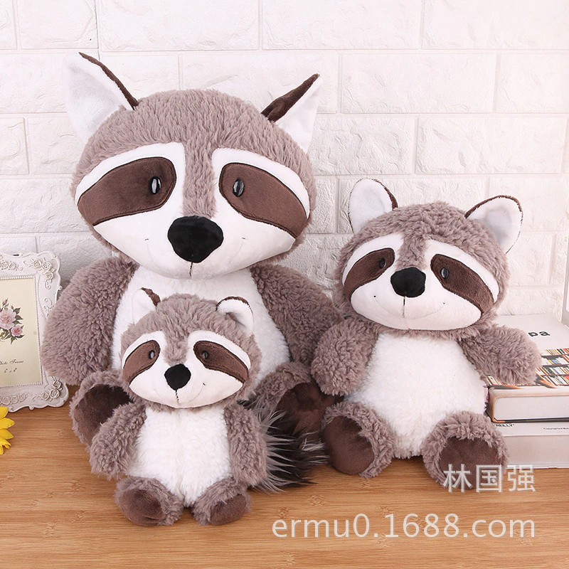 Jual baby toys Gray Raccoon Plush Toy 