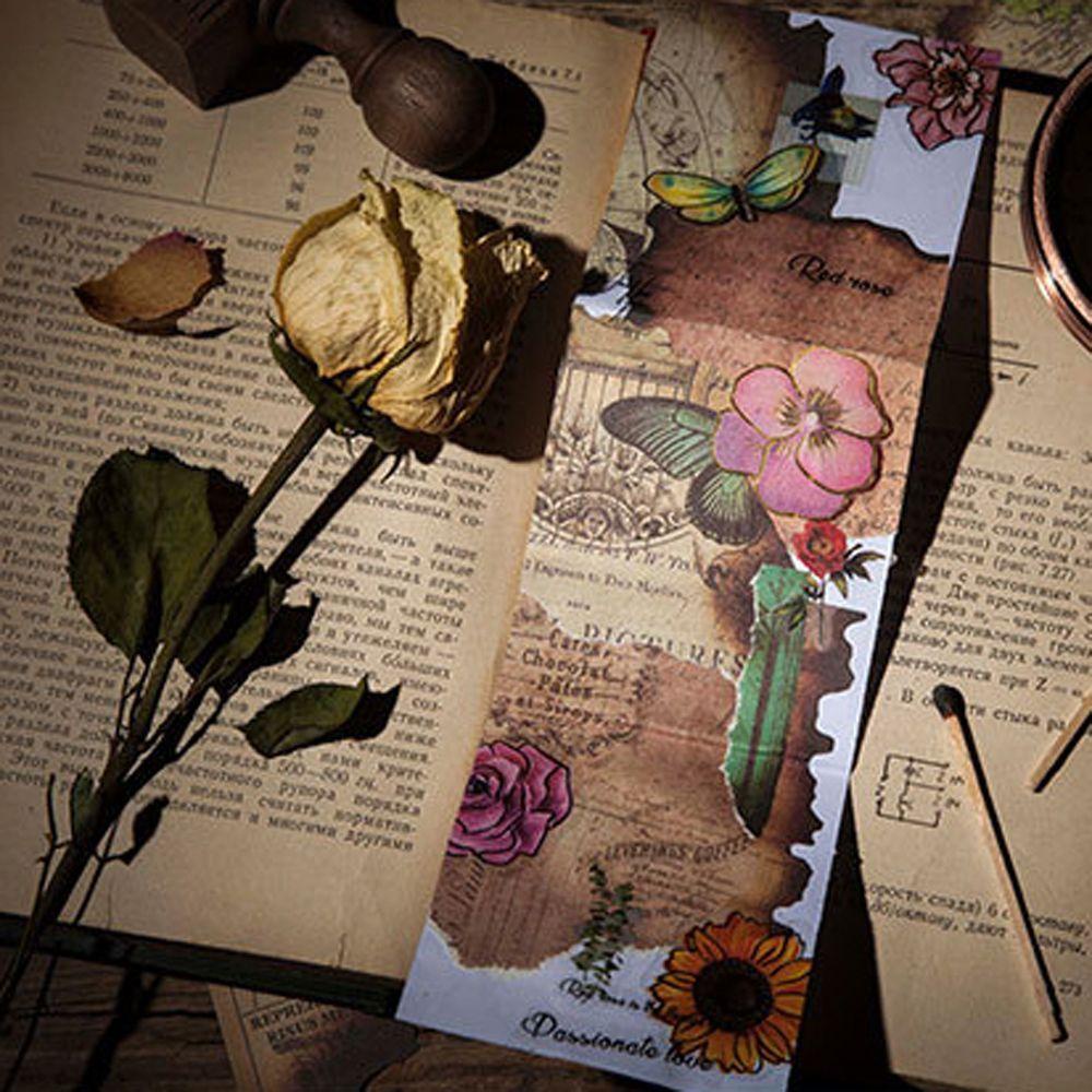 Mxbeauty Bahan Kertas Kreatif Kartu Dekoratif Note Paper Diary Decor Retro Vintage DIY Scrapbooking