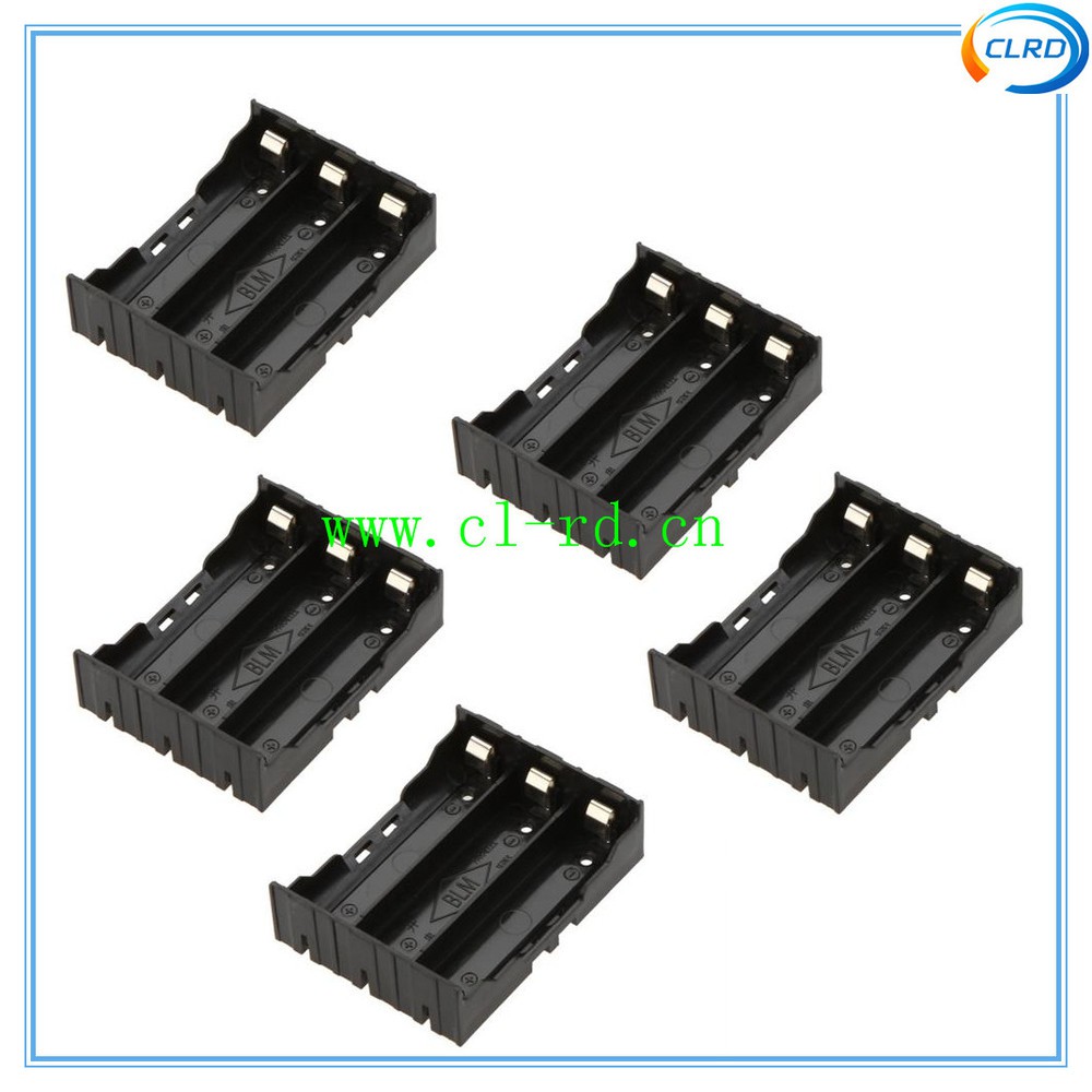 Paralel 3x 18650 Battery Holder Plat Lempengan Kotak Baterai Batere