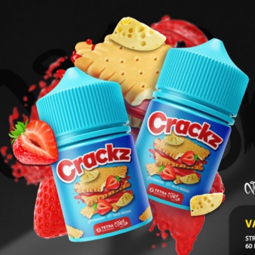 CRACKZ V1 STRAWBERRY CHEESE 60ML CUKAI BARU CRACKZ 60ML