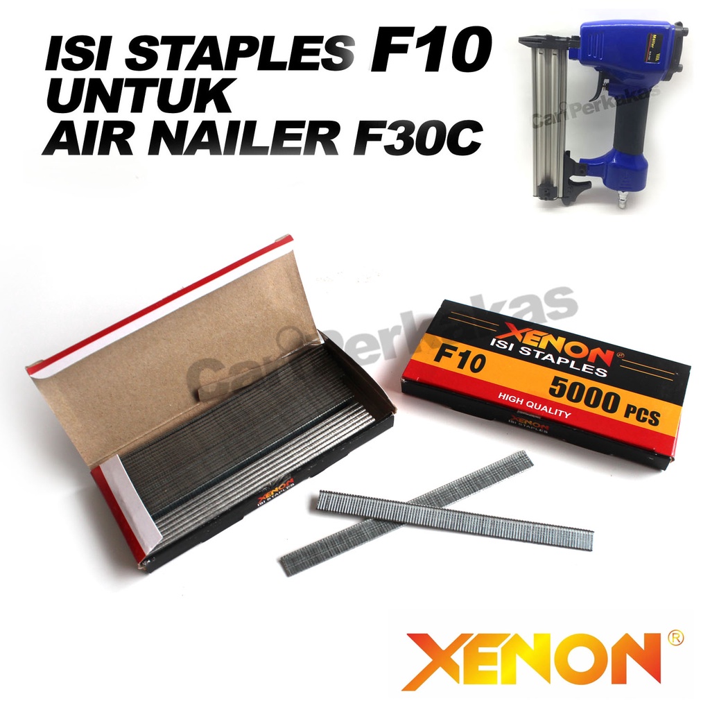 

Isi Staples 10 Mm XENON F10 - Isi Air Nailer F10 - Isi Mesin Paku Tembak F10 - Staples Tembak i