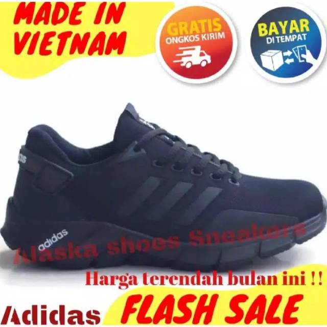 sepatu adidas full black