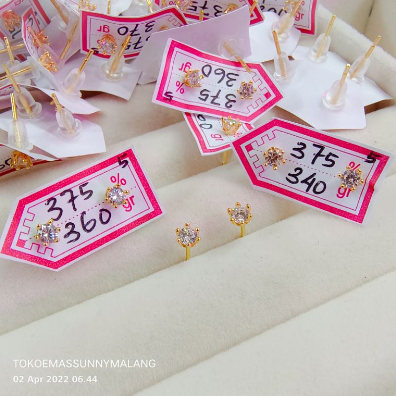 Giwang anting emas asli 300%