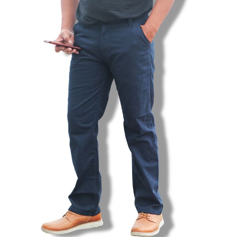 Celana Chino standar original Gheto Navy