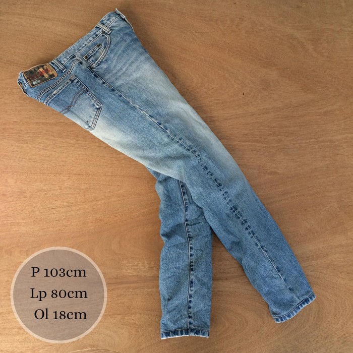 Celana Jeans Pria Original Slim Fit OXA JEANS Preloved Second Bekas