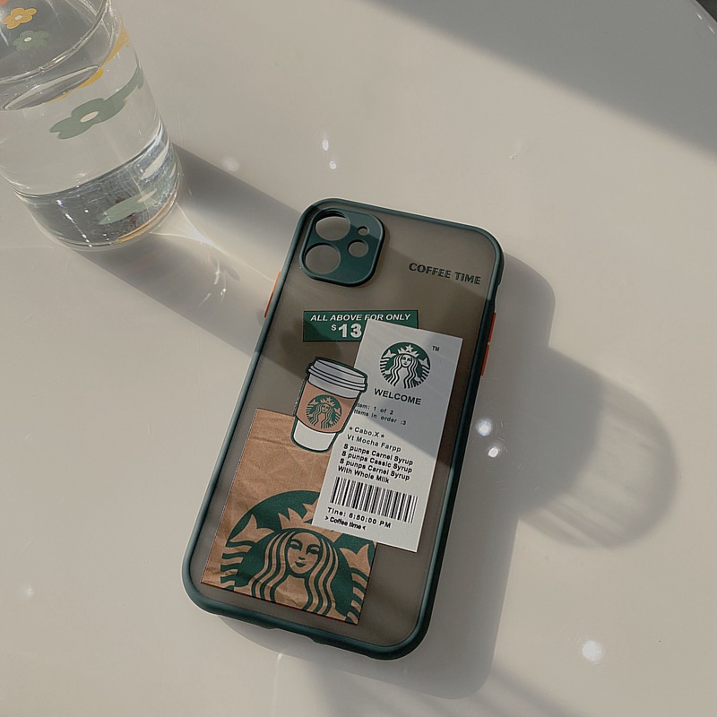 Fashion！Starbucks Hard Case iPhone 7 8 + Plus SE 2020 X XR XS Max 11 12 Mini Pro Max Skin Feel Casing