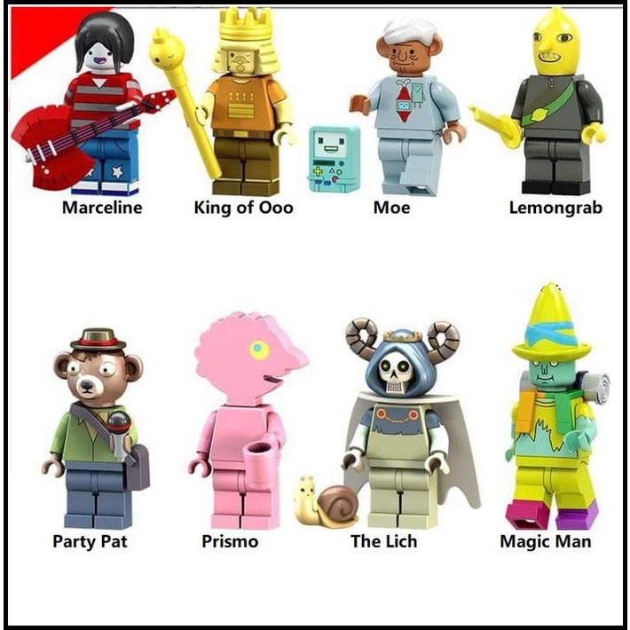 Jual Adventure Time Marceline Moe Lemon Pat Prismo Lich Minifigure Lego