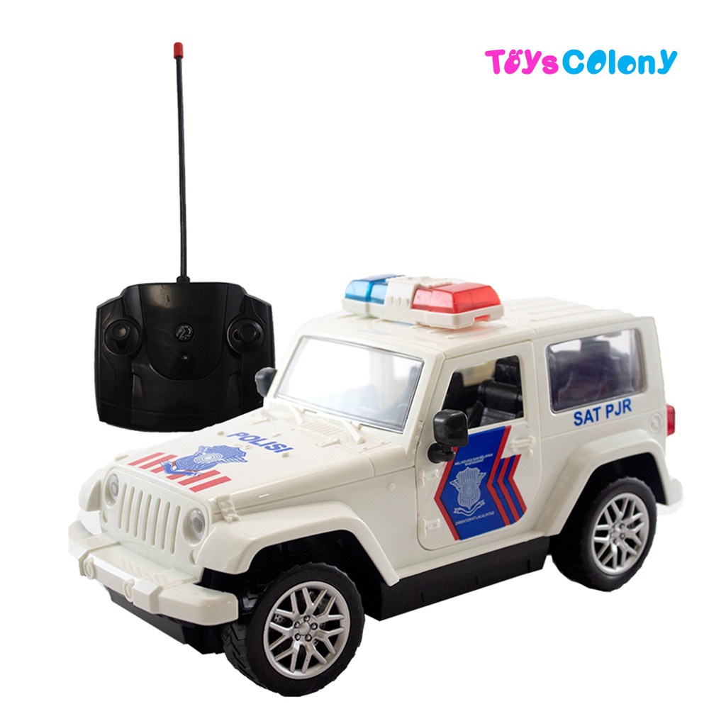 Mobil Jeep Remote Control Police Polisi Indonesia - Rock Crawler